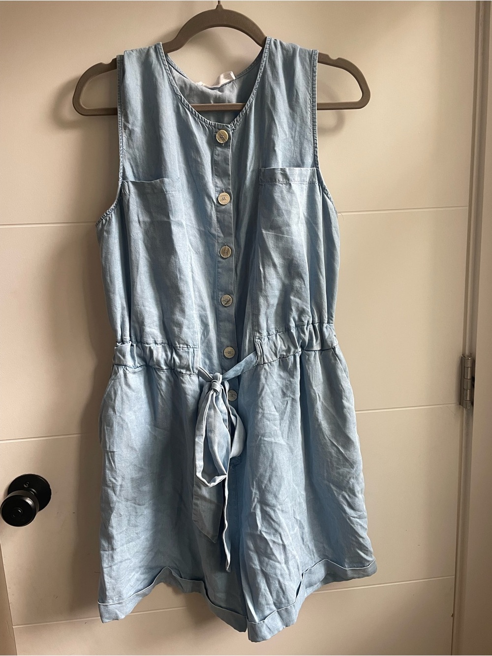 Mango - Women’s Chambray Romper NWT